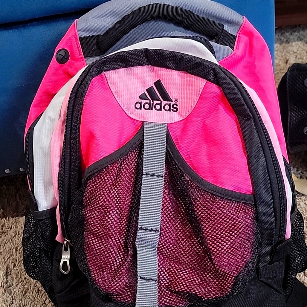 ADIDAS BACKPACK PINK AND BLACK ! NEVER CARRIED! BEEN IN STORAGE!